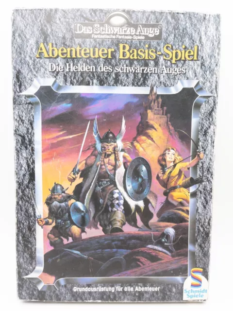 DSA Abenteuer Basis-Spiel die Helden des schwarzen Auge von Schmidt Spiele Retro