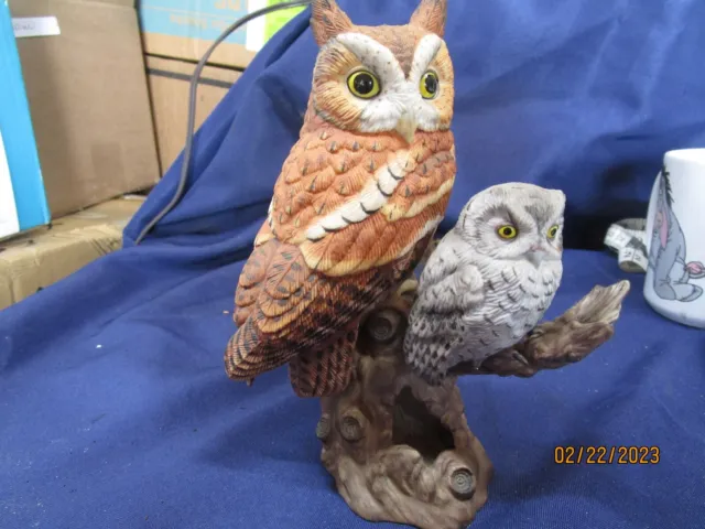 Vintage Lenox Screech Owls Fine Porcelain Figurine 1991 Owls of America
