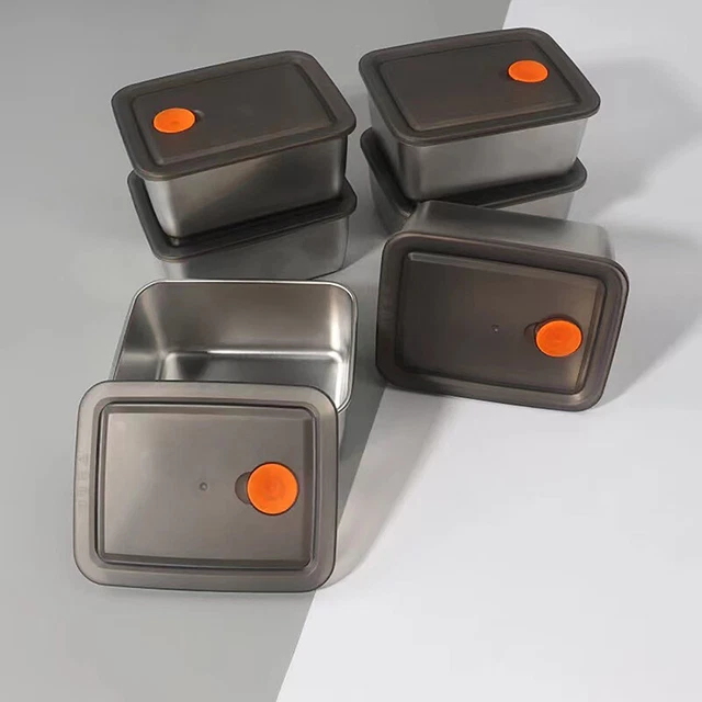 Stainless Steel Storage Containers Multifunction Container Freezing Sealed Bo J2