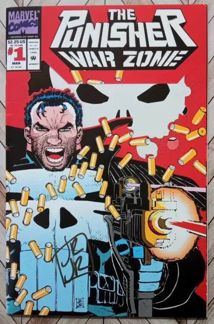 Punisher: War Zone # 1 - VF - 1992 - Marvel Comics - Signed by Romita Jr. 🔥