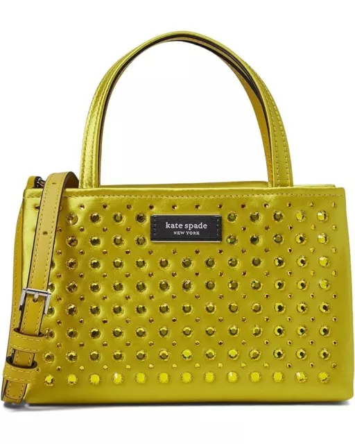 Kate Spade New York Sam Icon Crystal Embellished Fabric Mini Tote