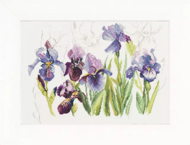 Lanarte Irises Cross Stitch Kit