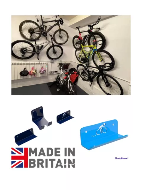 BIKE HANGER WALL MOUNT Pedal Wheel Holder Bracket  Display Rack - ROAD BIKE, SPD