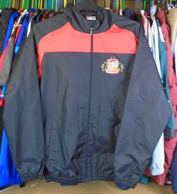 Sunderland Fussball Fussball Kapuzen Regenjacke Mantel Top Medium Neu