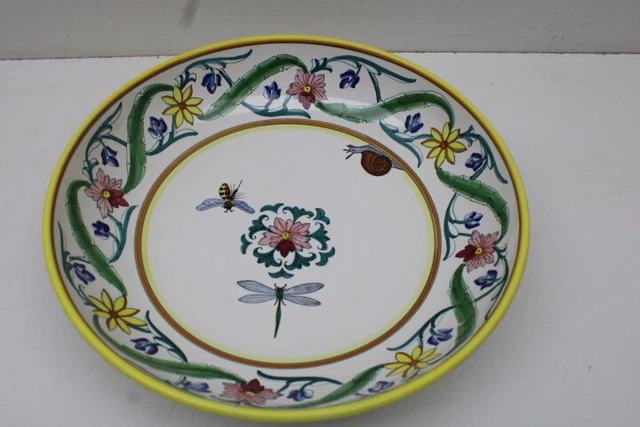 Handpainted- LA PICCOLA BOTTEGA Italian Pottery Bowl Dish Made in italy