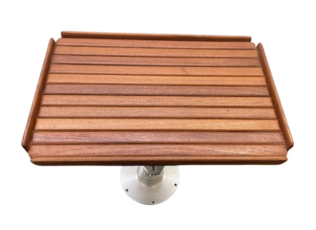 Table pliable d'extérieur octogonale en teck naturel 120 cm IberoDepot