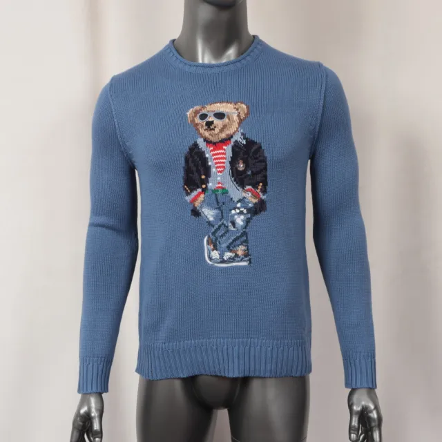 Polo Ralph Lauren Polo Bear Motif Intarsia Knit Sweater