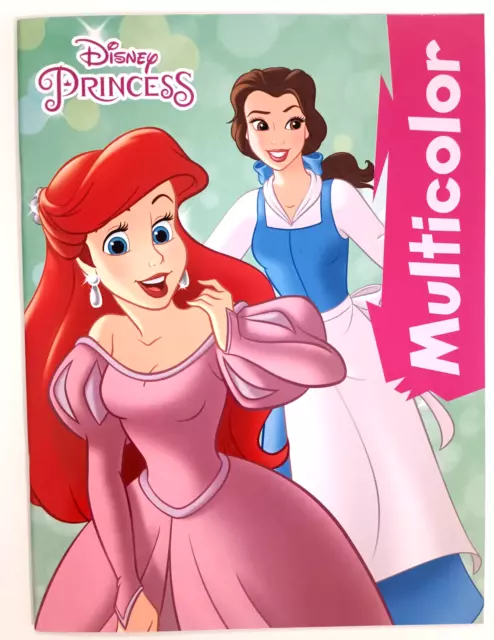 Princess Malbuch Disney Multicolor DIN A4 mit 16 farbigen Bilder zum Ausmalen
