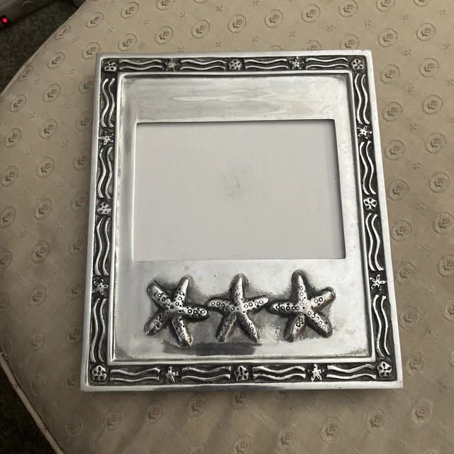 pewter picture frame 9” X 10”