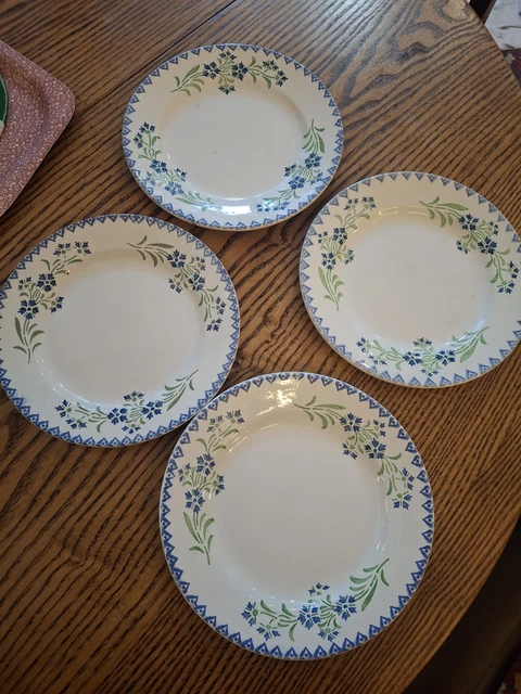 Lot De 12 Assiettes Countryware - 4 Plates, 4 Creuses, 4 à Dessert - Ancien - Occasion