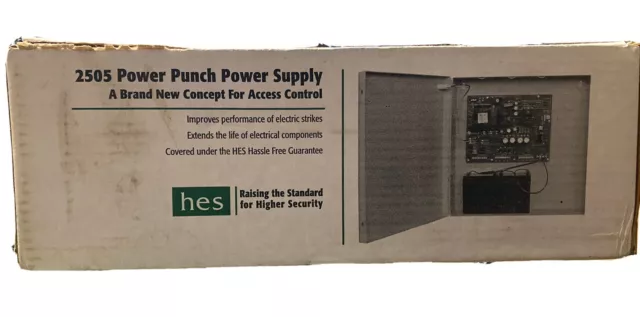 HES 2505 Power Supply for Access Control Systems - Power Punch Model In Open Box