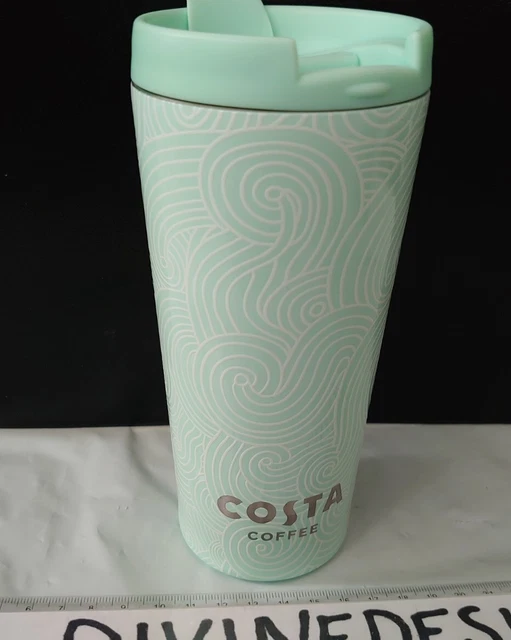 Costa tazza da viaggio verde vortice alta 450 ml inox 2023 edizione srl