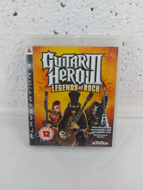 PS3 Guitar Hero 3 Legends of Rock, PlayStation 3 PAL complete with manual