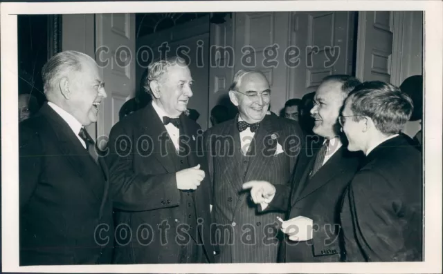 1946 US Senators W Austin VT Tom Connally TX Arthur Vandenburg MI Press Photo