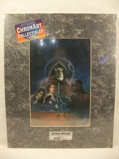 Star Wars Chromart Zanart 1996 Set Chrome Prints ANH ESB ROTJ Lucasfilm Numbered 2