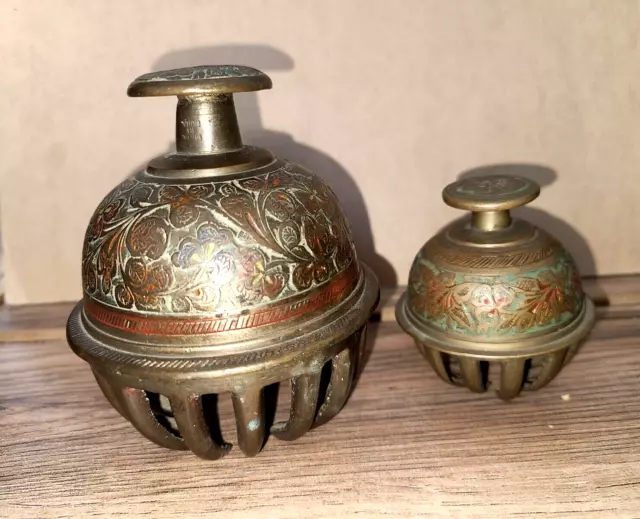 Bronze  Asian  Bells    2   Made  In  India