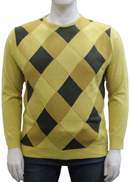 Maglione TAGLIE FORTI UOMO maglia maglioncino girocollo invernale da 3XL Maxfort