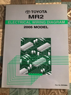TOYOTA MR2 REPAIR Manual Electrical Wiring Diagram 2005 Dealer Shop