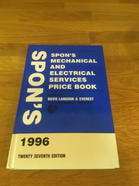 Spons Mechanical Electrical Services Price Book 1996 - Hardback