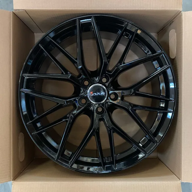 Kit 4 cerchi in lega NAD AVUS AF19 7,5x17 5x112 ET 42 BLACK per AUDI