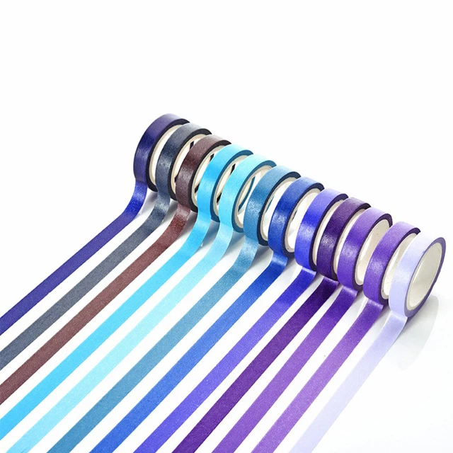 40 Pcs Bricolage Washi Bandes À La Main Livre Album Coloré Bandes De Papier 11