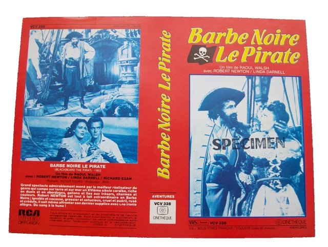 BARBE NOIRE LE Pirate /Jaquette Vhs Comme Neuve / Cinetheque EUR 1,00