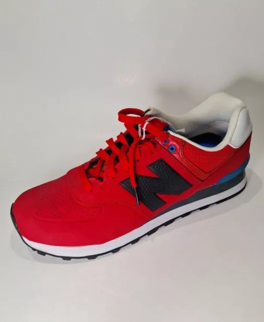 New Balance 574 Classics Paint Chip Red Blue Black Mens Sneakers ML574ACC Sz11.5