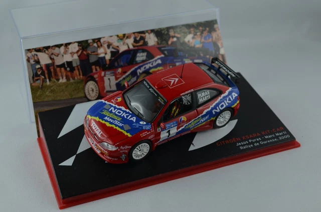 Miniature Citroën Xsara Kit Car – Rallye Ourense 2000, échelle 1/43, IXO, PURAS ET MARTI