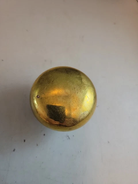 Brass Door Knob screw on type 1 3/4 "