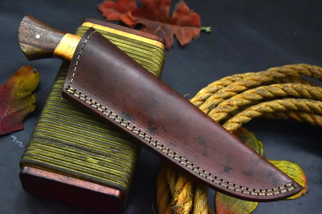 Custom 9.0"OAL Hand Forged Damascus Steel Hunting Knife Handmade (J4-A) 9