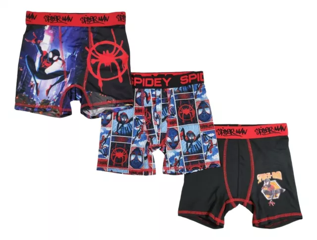 Spiderman Underwear Boys Large 10 Boxer Briefs Into the Spiderverse Cool Gift