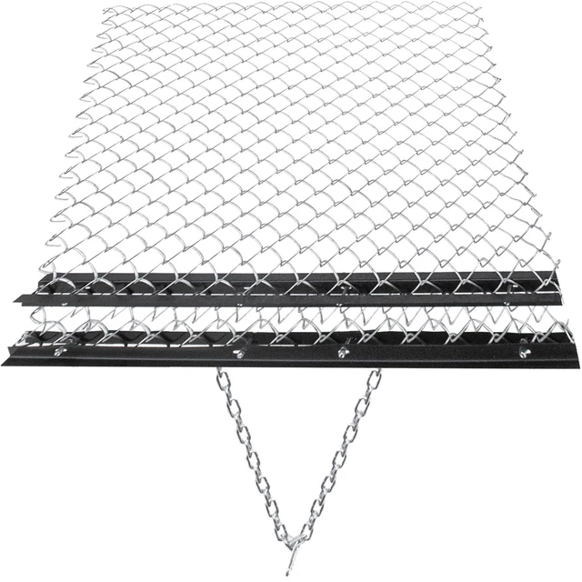 Drag Chain Harrow 4 x 5 ft, Lawn Level ATV Drag Harrow, Chain Rake Harrow Tract
