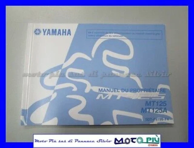 Manuale Del Propietario Per Yamaha Mt-125 2015 Lingua Francese
