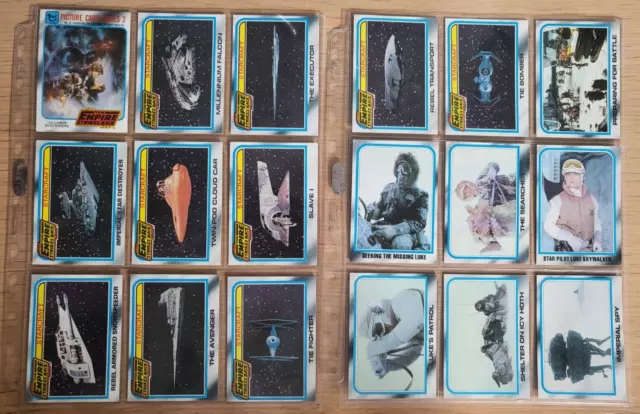 Topps Star Wars  - The Empire Strikes Back 1980  - Card Set Series 2  - 133-264