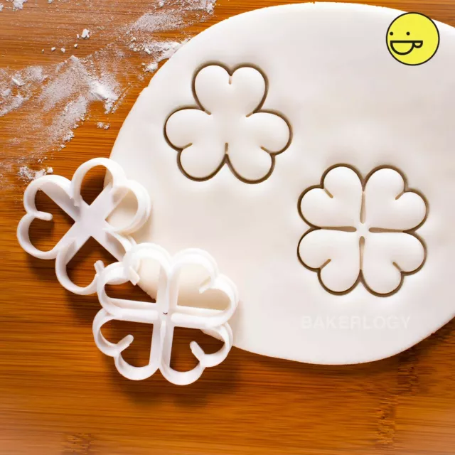 Set 2 Trèfle Cookie Emporte Pièce 3 Feuille 4 Heureux Saint-Patrick Jour Irlande