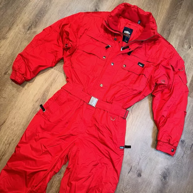 KILLY SKI SUIT Snowsuit One Piece Snow Bib Technical Retro Snowboard 48 Mens XL 159.99 PicClick