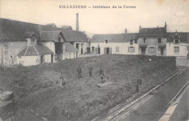 Cpa 91 Villeziers Interieur De La Ferme