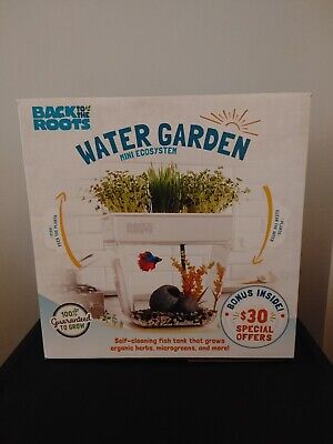 Back to the Roots Water Garden 3 Gallon Self-Cleaning Fish Tank