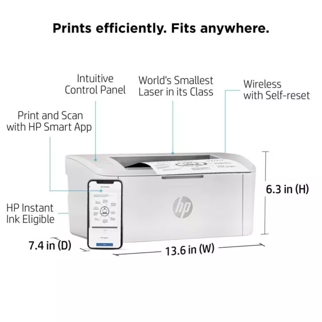 HP LaserJet M110we Printer Black & White Printer for Home Print copy Wireless