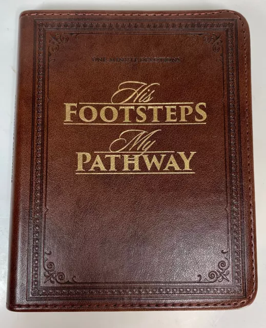 His Footsteps My Pathway One-minute Devotional Leathersoft 2015 Christian