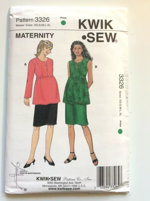 KWIK SEW  3326   NEW AND UNOPENED...see details         Sizes:  XS-S-M-L-XL