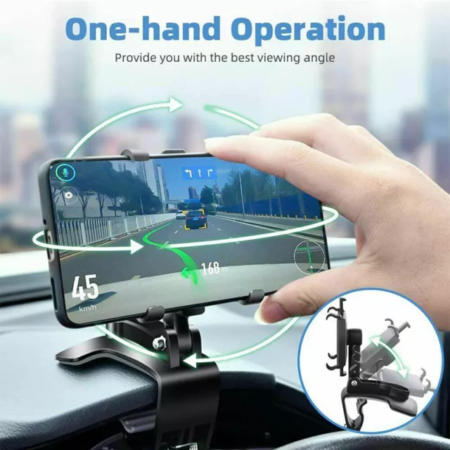 Universal Car Dashboard Mount Holder Stand Clamp Cradle Clip for Cell Phone GPS 3