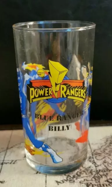 Sabans Mighty Morphin Power Rangers Blue Ranger Billy Glass 1994 Amora