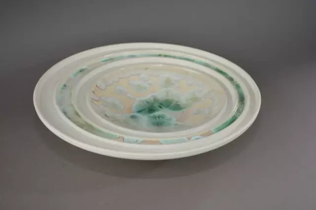 Vintage Mid Century studio pottery bowl unusual glaze ET
