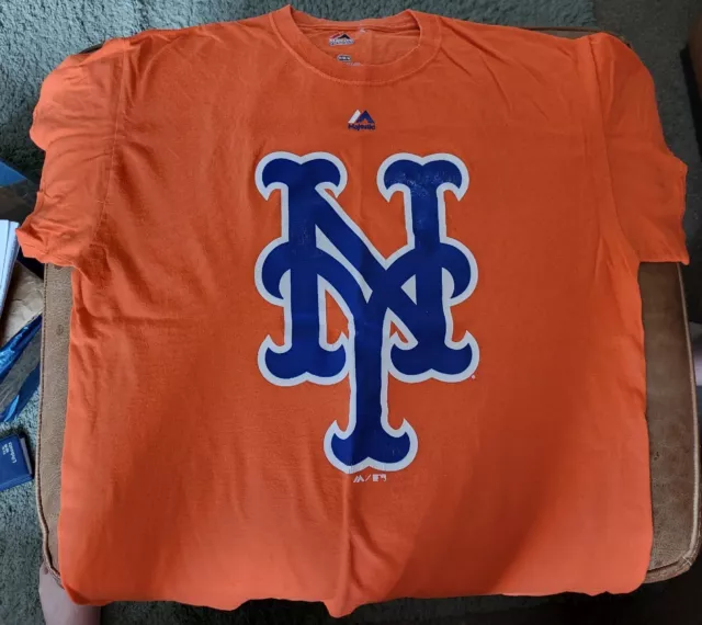 Vintage Majestic New York Mets Mlb Baseball Shirt Medium