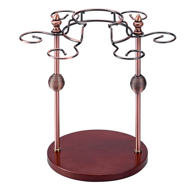 Portabicchieri Da Vino Sottopensile - Set Di 2 In Metallo Nero Elegante, 35.5 Cm - Ideale Per Bar, Casa E Ristoranti - Foto 9