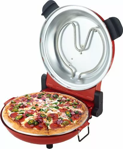 ARIETE 927 FORNO PIZZA DOPPIO CON PIETRA REFRATTARIA FINO A 400°C COLORE  ROSSO