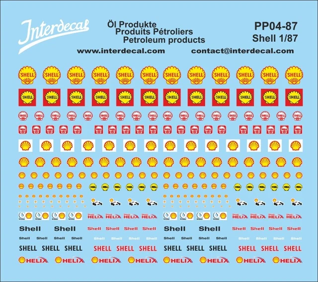 Décalcomanies MOBIL 1/64 INTERDECAL 155x65mm - Neuf