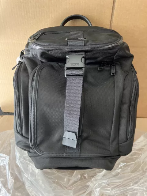 TUMI Alpha Bravo Men's Admiral Duffel Laptop Backpack 139768-1041 Black NEW $525