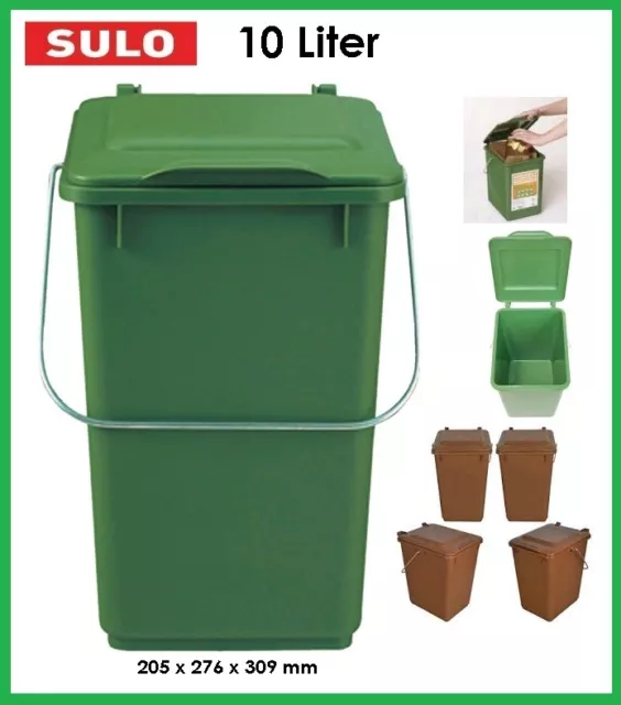 UPP Müllpresse grün I Müllverdichter für Papiertonne, Bio, Gelbe